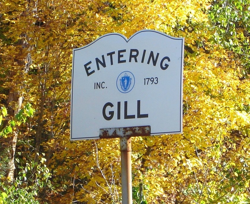 Entering Town of Gill Sign