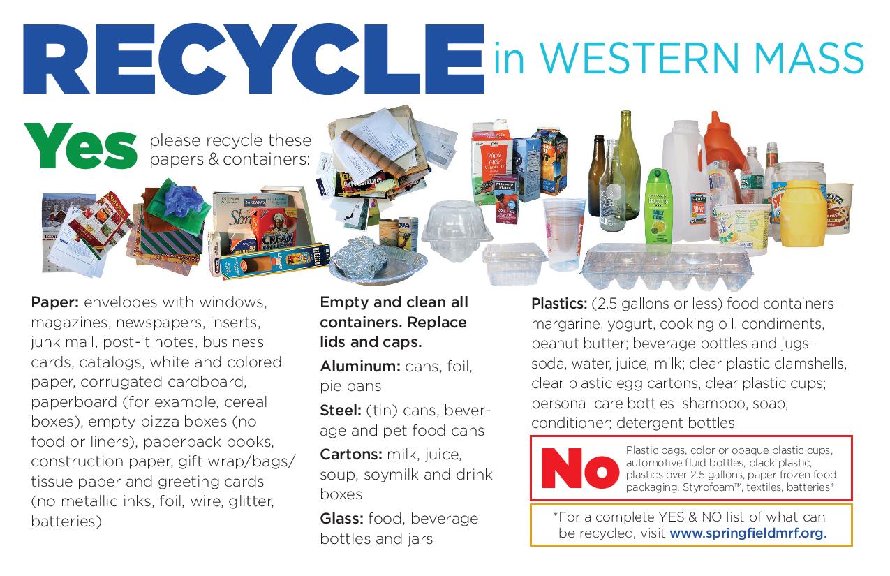 Recycling Questions Massachusetts, Recycle FAQs