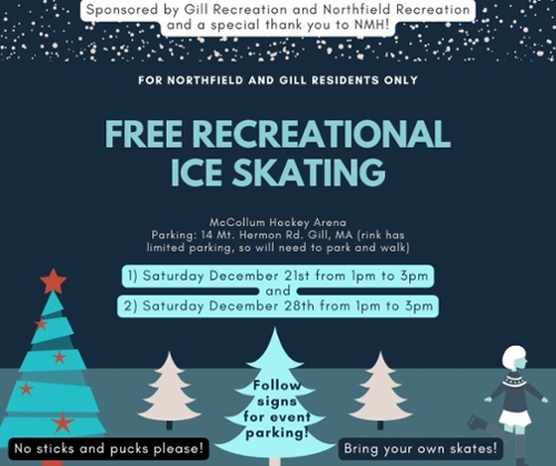 FREE ICE SKAING 12/21 & 12/28