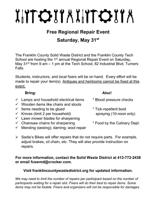 Free Regional Repair Event