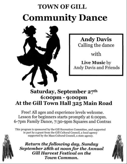 SAVE THE DATE for Gill's Community Dance
