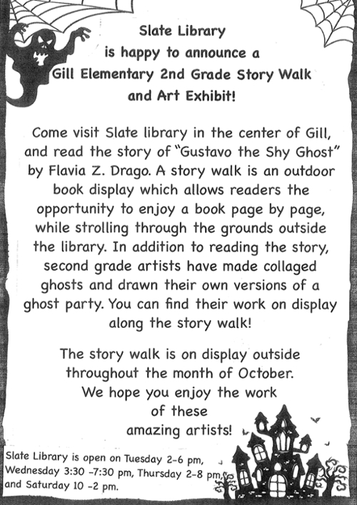 Gill Elementary 2nd Grade Story Walk and Art Exhibit