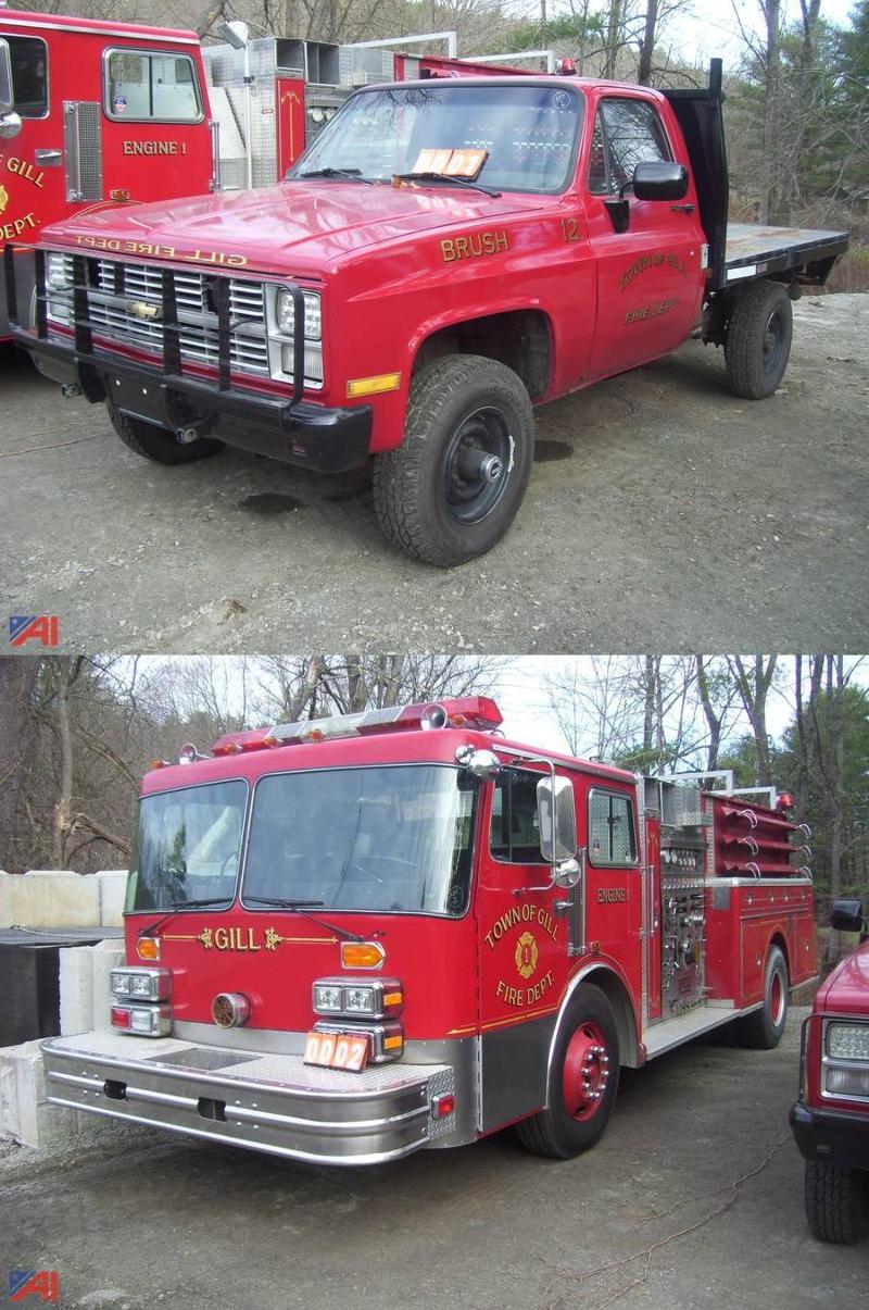 Online Auction - 1986 pickup and 1987 KME fire engine